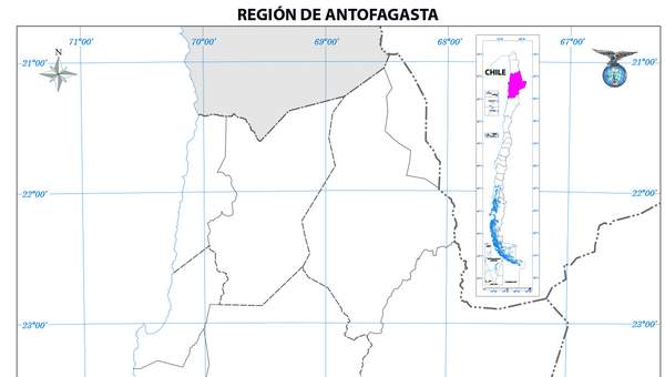 Mapa región Antogafasta (mudo)