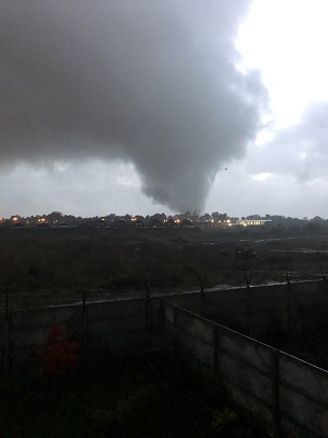 Tornado en los Ángeles Chile, 2019.