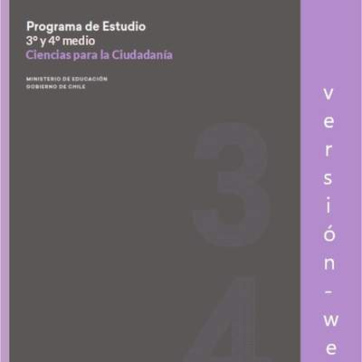 Programa de Ciencias para la ciudadanía para 3° o 4° medio Formación General