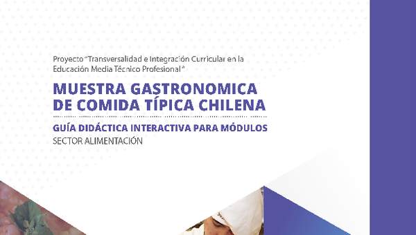 Guía didáctica del módulo "Muestra gastronómica de comida típica chilena"