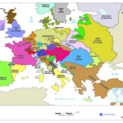 Mapa Europa en la Época Moderna
