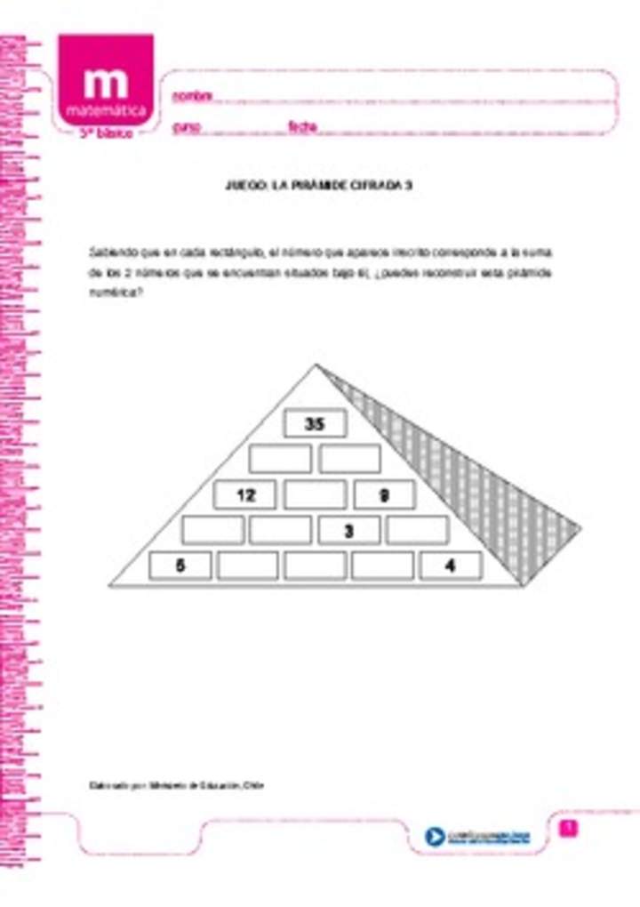Juego: la pirámide cifrada 3
