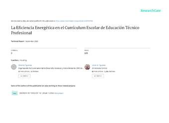 Agencia Chilena de Eficiencia Energética –AChEE (2016). La Eficiencia Energética en el Currículum Escolar de Educación Técnico-Profesional. Recuperado de: