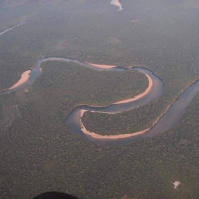 Fotografía aérea del río Orinoco