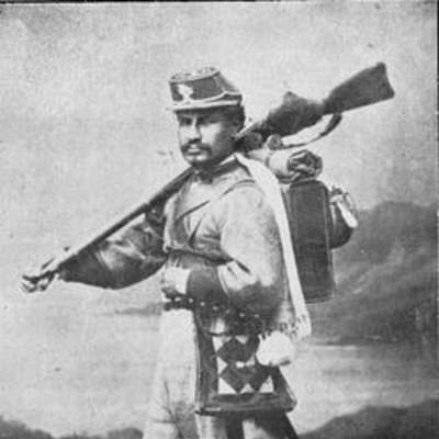 Soldado boliviano en Guerra del Pacífico