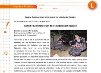 Cantos y bailes folclóricos de los Kalbelias de Rajastán