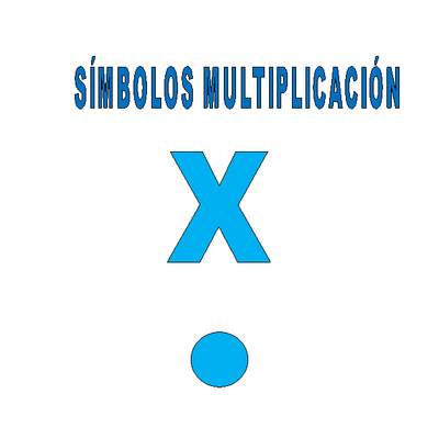 Símbolo multiplicación