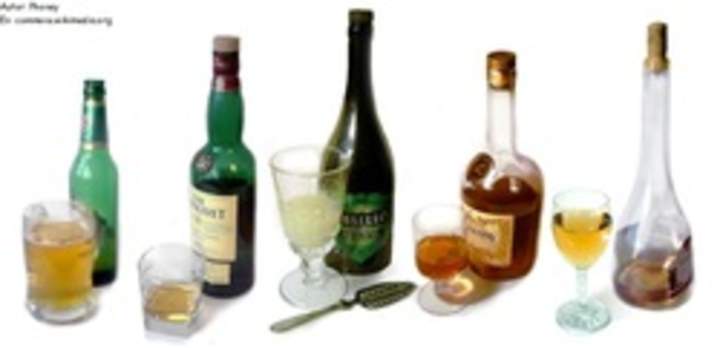 Variedad de bebidas alcohólicas