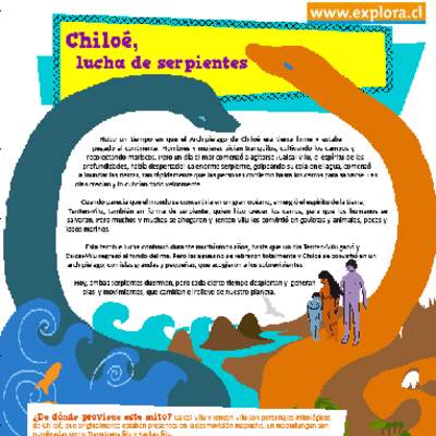 Relato folklórico sobre Chiloé y la formación del relieve de la tierra