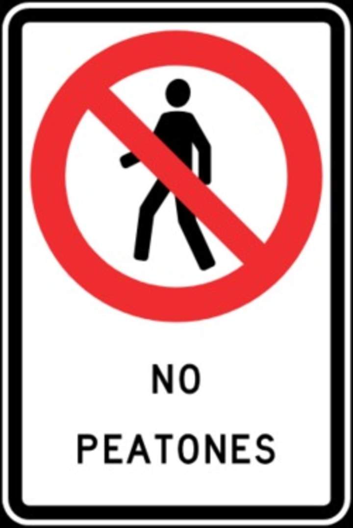 No peatones