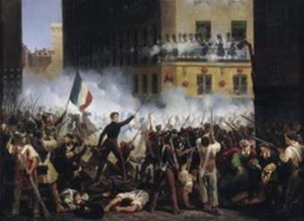 Combate de la calle de Rohan: Revolución 1830