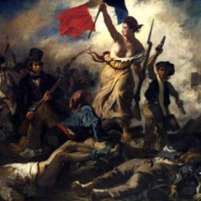 La libertad guiando al pueblo: Revolución de 1830