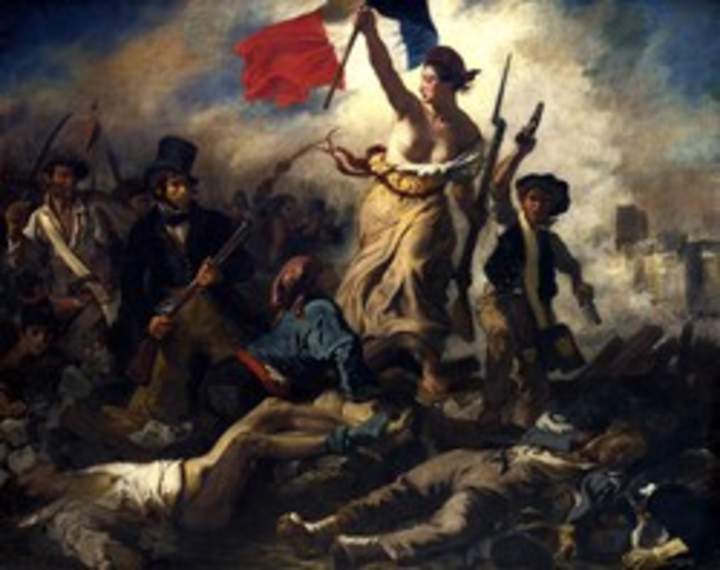 La libertad guiando al pueblo: Revolución de 1830
