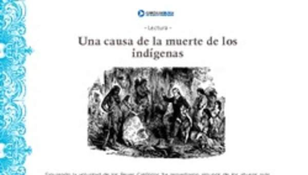 La causa de la muerte de los indígenas