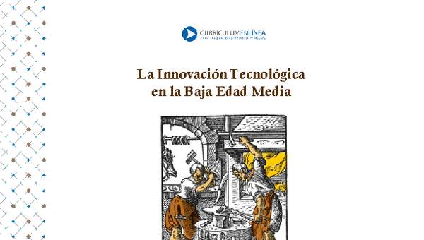 La innovación tecnológica en la Baja Edad Media