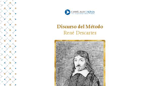 Discurso del método. René Descartes