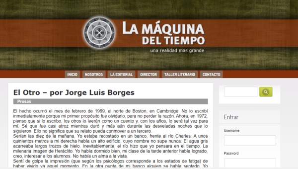 La máquina del tiempo: Jorge Luis Borges, El otro