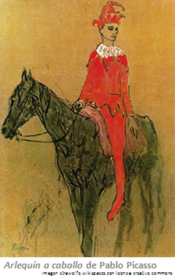 Arlequín a caballo de Pablo Picasso