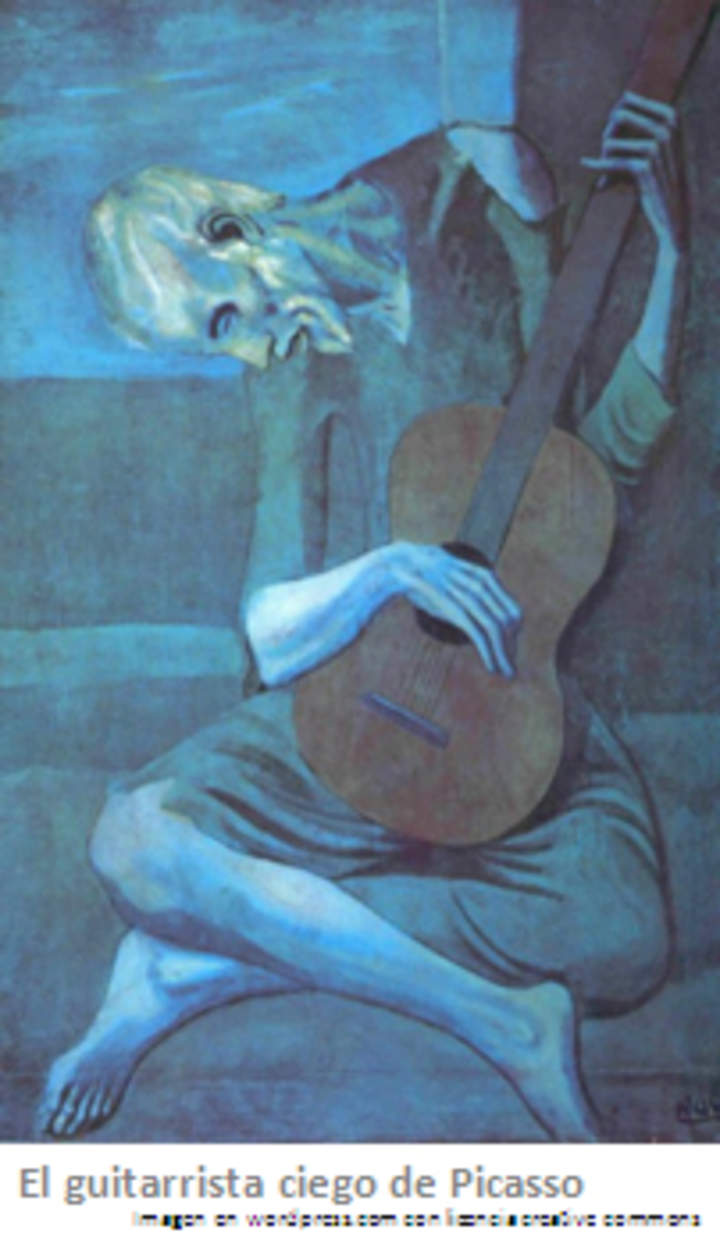 El Guitarrista Ciego de Pablo Picasso
