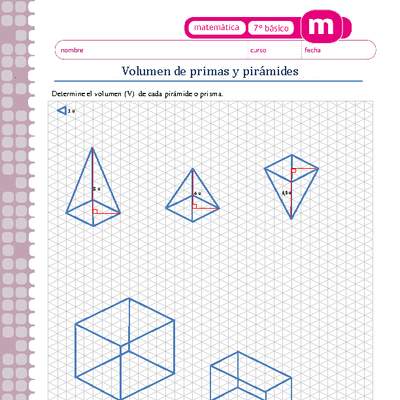 Volumen de prisma y pirámides