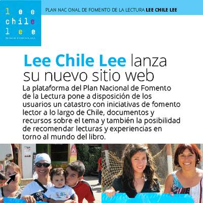 Lee Chile Lee lanza nuevo sitio web