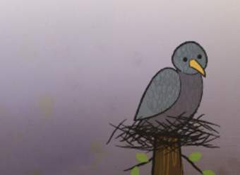 Letra n: El nido y la paloma
