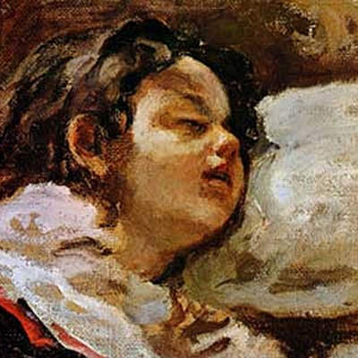 Niño dormido de Juan Francisco González