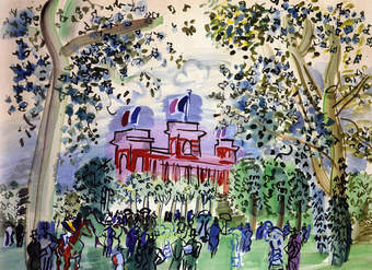 El Paseo en Deauville de Raoul Dufy