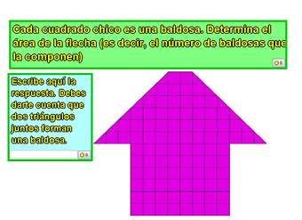 Área de forma geométrica en una cuadrícula (II)