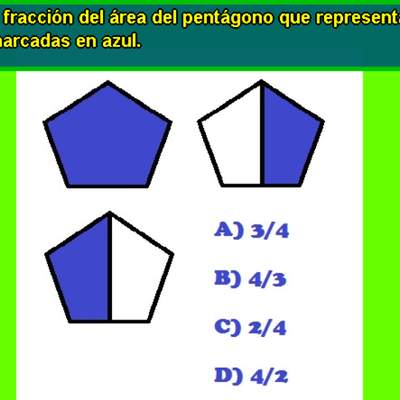 Área sombreada usando fracciones (II)
