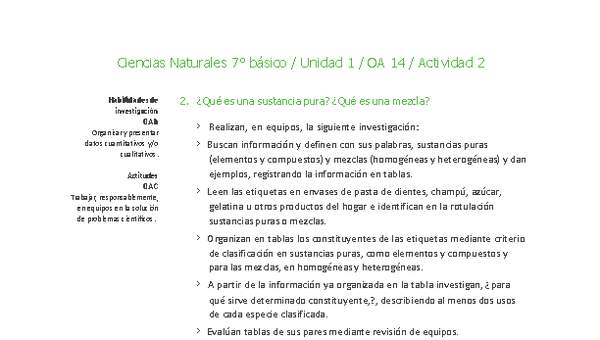 Ciencias Naturales 7° básico-Unidad 1-OA14-Actividad 2