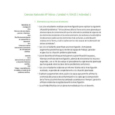 Ciencias Naturales 8° básico-Unidad 4-OA15-Actividad 1