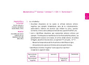 Matemática 7° básico -Unidad 1-OA 1-Actividad 1