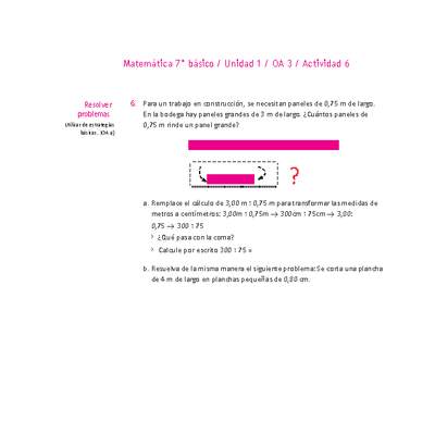 Matemática 7° básico -Unidad 1-OA 3-Actividad 6