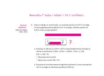 Matemática 7° básico -Unidad 1-OA 3-Actividad 6