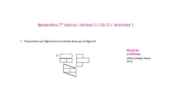 Matemática 7° básico -Unidad 3-OA 13-Actividad 1
