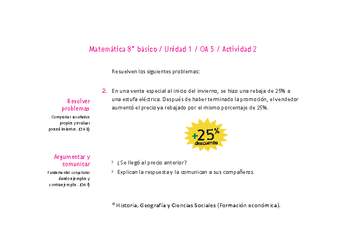 Matemática 8° básico -Unidad 1-OA 5-Actividad 2