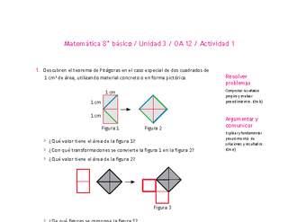 Matemática 8° básico -Unidad 3-OA 12-Actividad 1