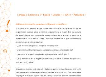 Lengua y Literatura 7° básico-Unidad 1-OA11-Actividad 1