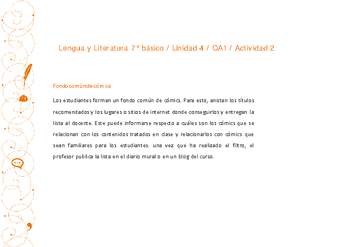 Lengua y Literatura 7° básico-Unidad 4-OA1-Actividad 2