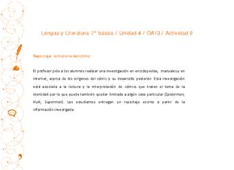 Lengua y Literatura 7° básico-Unidad 4-OA13-Actividad 2