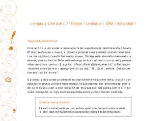 Lengua y Literatura 7° básico-Unidad 4-OA2-Actividad 1