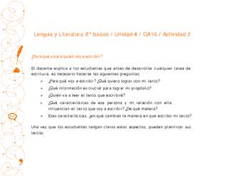 Lengua y Literatura 8° básico-Unidad 4-OA16-Actividad 2