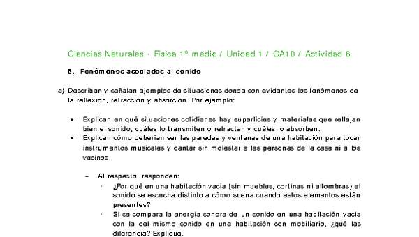 Ciencias Naturales 1 medio-Unidad 1-OA10-Actividad 6