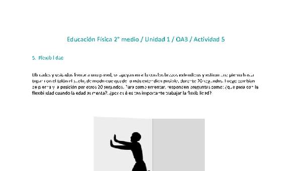 Educación Física 2 medio-Unidad 1-OA3-Actividad 5