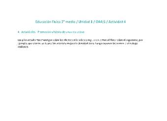 Educación Física 2 medio-Unidad 1-OA4;5-Actividad 4