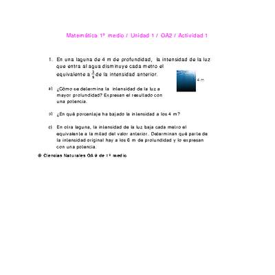 Matemática 1 medio-Unidad 1-OA2-Actividad 1