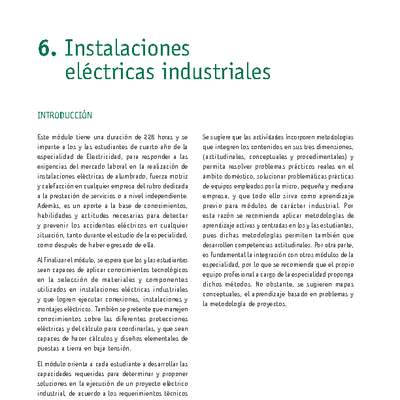 Módulo 06 - Instalaciones eléctricas industriales