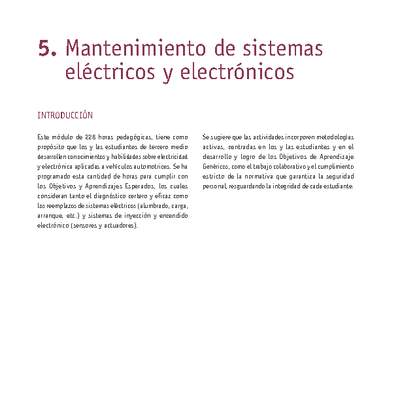 Módulo 05 - Mantenimiento de sistemas eléctricos y electrónicos