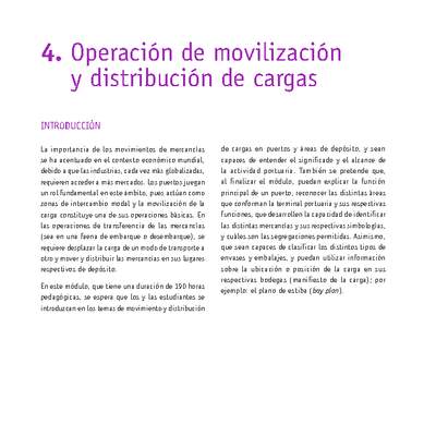 Módulo 04 - Operación de movilización y distribución de cargas